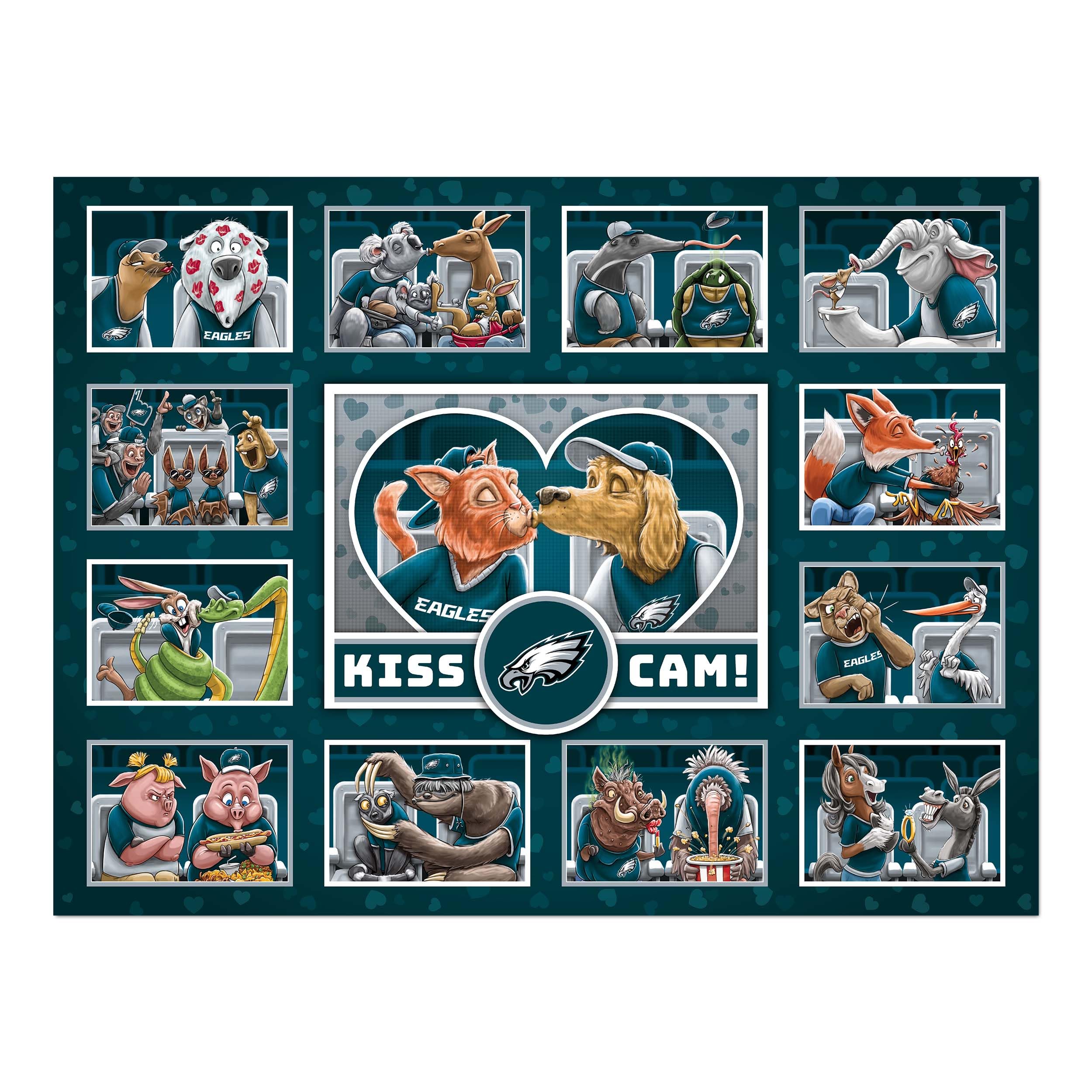 Amazon.com: YouTheFan NFL Philadelphia Eagles Kiss Cam 500pc